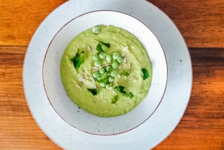 zupa krem z zielonego groszku - dieta online